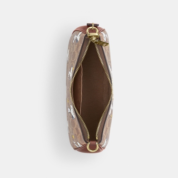 Coach X Peanuts Teri Shoulder Bag In Signature Canvas With Snoopy Print NEW - Picture 3 of 3